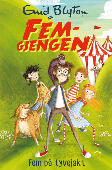 norwegisches Buchcover: "Fem på tyvejakt"