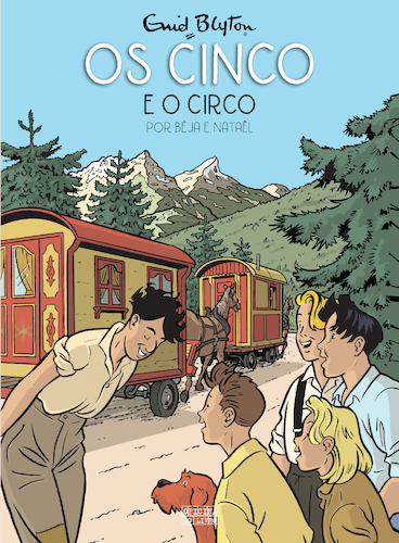 portugiesisches Buchcover: "Os Cinco e o Circo"