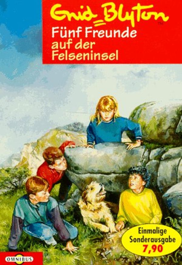 German bookcover: "Fünf Freunde auf der Felseninsel"