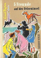 German bookcover: "Fünf Freunde auf der Felseninsel"