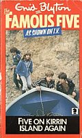 English bookcover: "Five on Kirrin Island again"