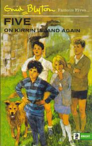 English bookcover: "Five on Kirrin Island again"