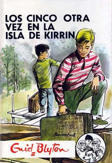 Spanish bookcover: "Los Cinco otra vez en la Isla de Kirrin"