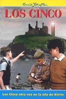 Spanish bookcover: "Los Cinco otra vez en la Isla de Kirrin"