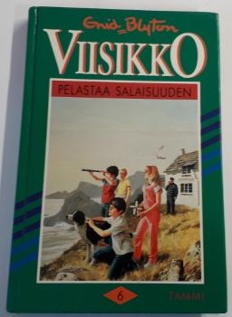 Finnish bookcover: "Viisikko pelastaa salaisuuden"