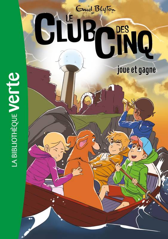 French bookcover: "Le Club des Cinq joue et gagne / Les cinq dans l