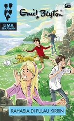 Indonesian bookcover: "Seri Lima Sekawan: Rahasia di Pulau Kirrin"