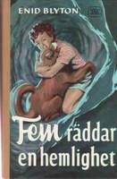 Swedish bookcover: "Fem räddar en hemlighet"