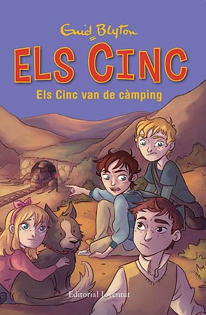 katalanisches Buchcover: "Els Cinc van de càmping"