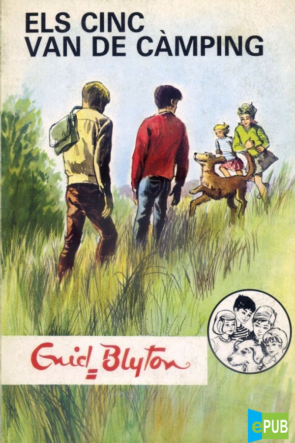 katalanisches Buchcover: "Els Cinc van de càmping"