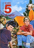 dänisches Buchcover: "De fem på lejrtur / De 5 på campingtur"