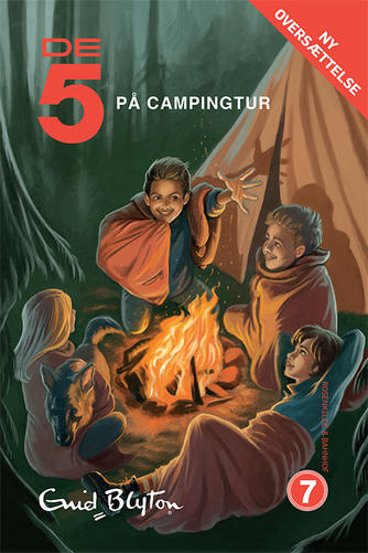 dänisches Buchcover: "De fem på lejrtur / De 5 på campingtur"