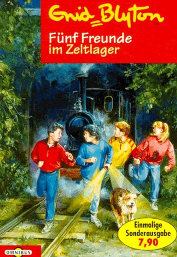 deutsches Buchcover: "Fünf Freunde im Zeltlager"