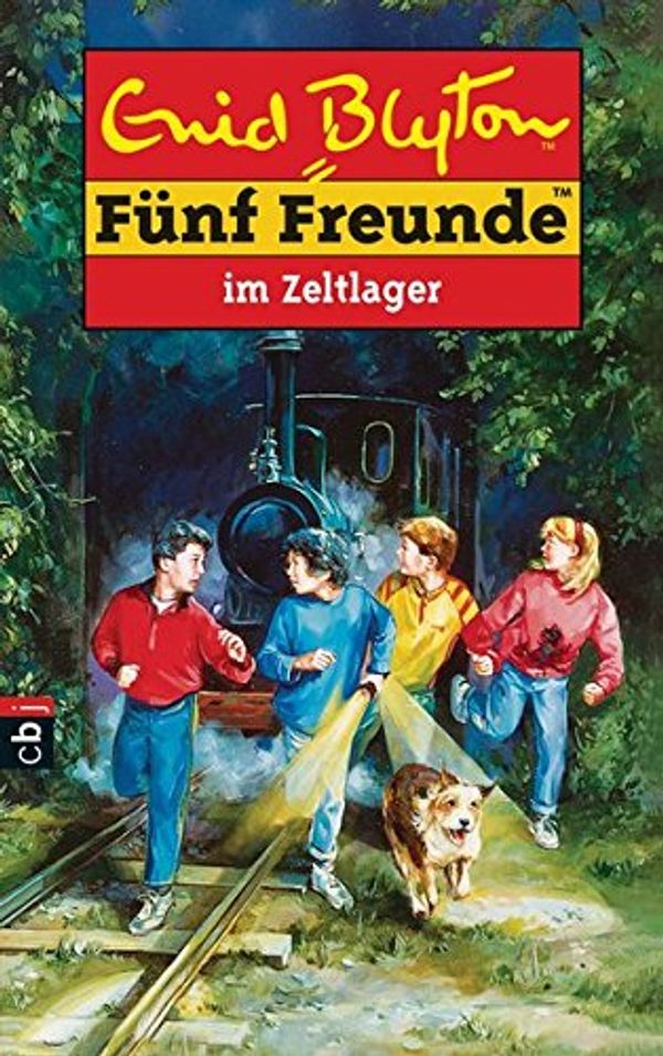 deutsches Buchcover: "Fünf Freunde im Zeltlager"