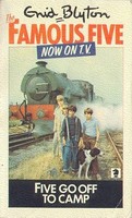 englisches Buchcover: "Five go off to camp"