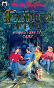 englisches Buchcover: "Five go off to camp"