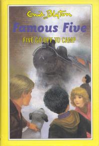 englisches Buchcover: "Five go off to camp"