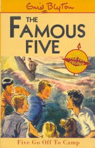 englisches Buchcover: "Five go off to camp"