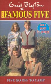 englisches Buchcover: "Five go off to camp"