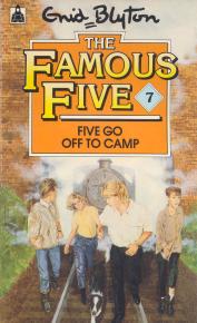 englisches Buchcover: "Five go off to camp"