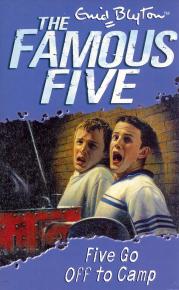 englisches Buchcover: "Five go off to camp"