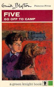 englisches Buchcover: "Five go off to camp"