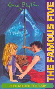 englisches Buchcover: "Five go off to camp"