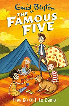 englisches Buchcover: "Five go off to camp"