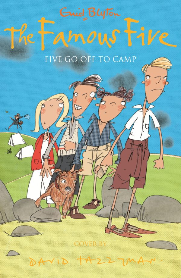 englisches Buchcover: "Five go off to camp"