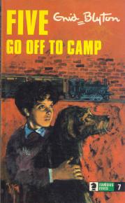 englisches Buchcover: "Five go off to camp"