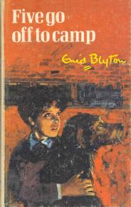 englisches Buchcover: "Five go off to camp"