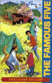 englisches Buchcover: "Five go off to camp"