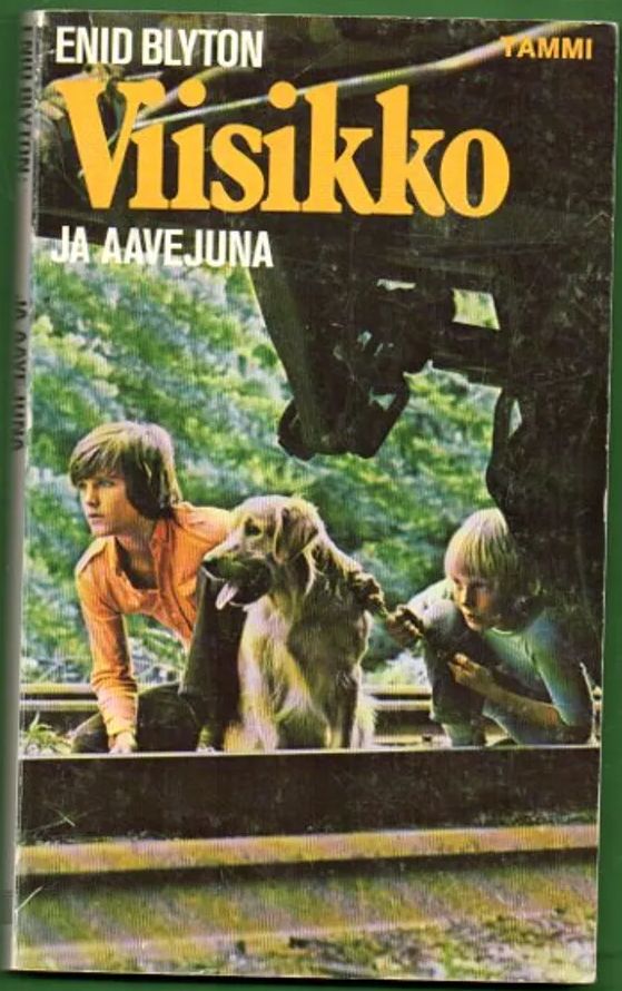 finnisches Buchcover: "Viisikko ja aavejuna"