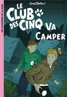 französisches Buchcover: "Le Club des Cinq va camper / Les Cinq et le train fantôme"
