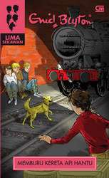 indonesisches Buchcover: "Seri Lima Sekawan: Memburu Kereta Api Hantu"