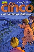 portugiesisches Buchcover: "Os Cinco e o Comboio Fantasma / Os Cinco e os Comboios Misteriosos"