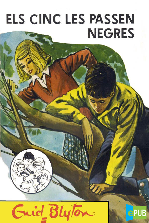 Catalan bookcover: "Els Cinc les passen negres"