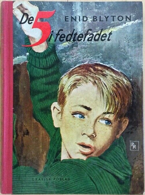 Danish bookcover: "De fem i fedtefadet / De 5 får problemer"