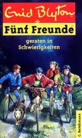 German bookcover: "Fünf Freunde geraten in Schwierigkeiten"
