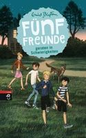 German bookcover: "Fünf Freunde geraten in Schwierigkeiten"
