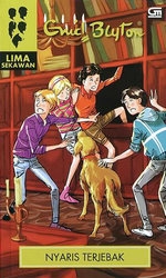 Indonesian bookcover: "Seri Lima Sekawan: Nyaris Terjebak"
