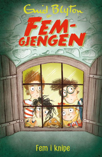 Norwegian bookcover: "Fem i knipe"
