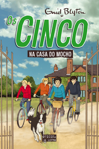 Portuguese bookcover: "Os Cinco na Casa do Mocho / Os Cinco metem-se em sarilhos"