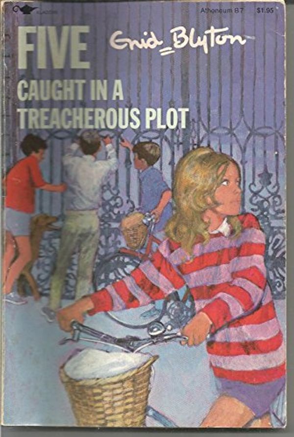 American English bookcover: "Five Caught in a Treacherous Plot"