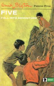 English bookcover: "Five fall into adventure"