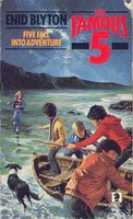 English bookcover: "Five fall into adventure"