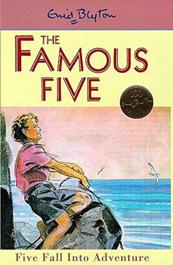 English bookcover: "Five fall into adventure"