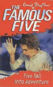 English bookcover: "Five fall into adventure"