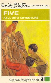 English bookcover: "Five fall into adventure"