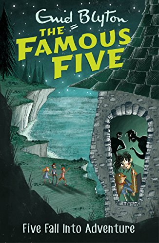 English bookcover: "Five fall into adventure"